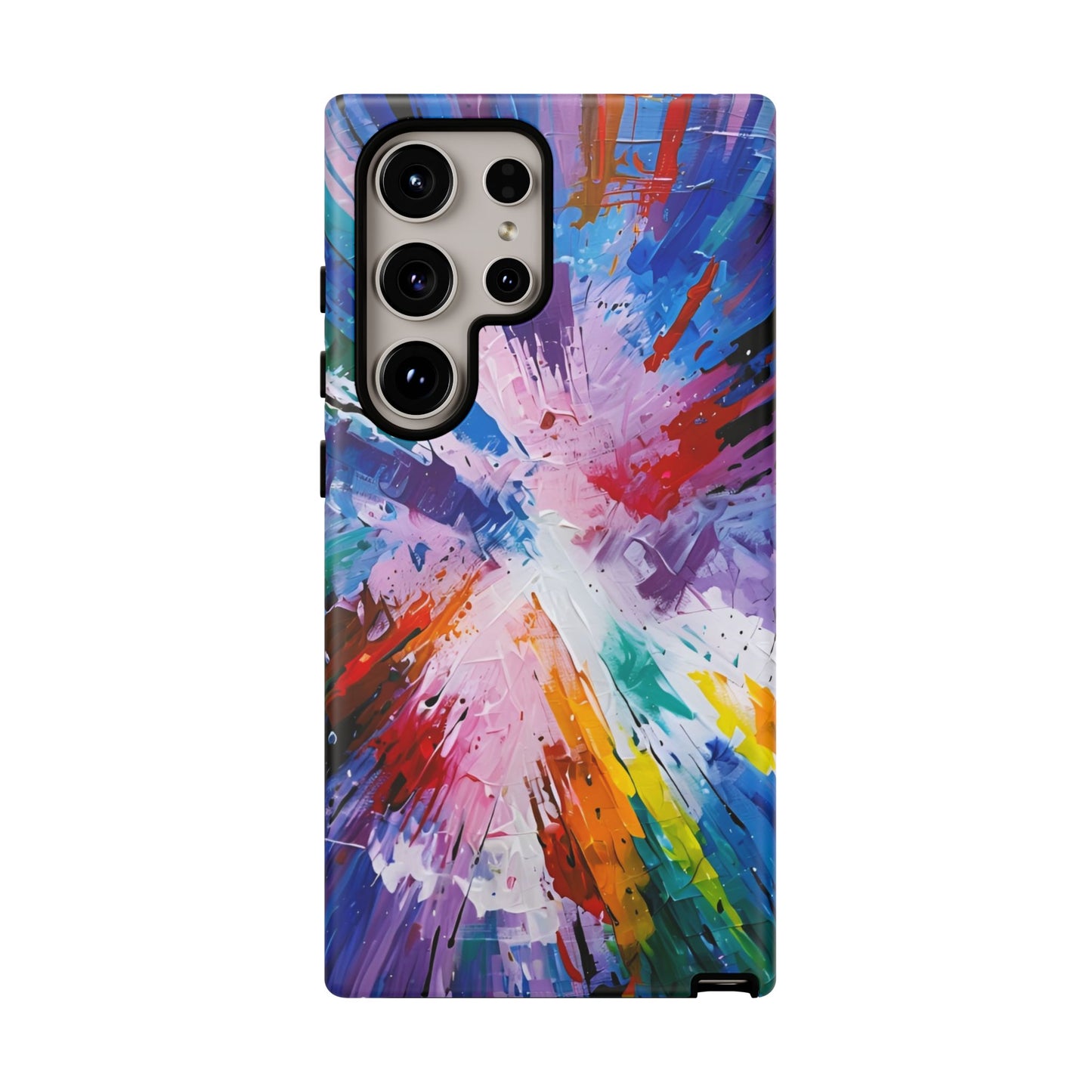 Vibrant Tough Phone Case - Abstract Color Explosion Design
