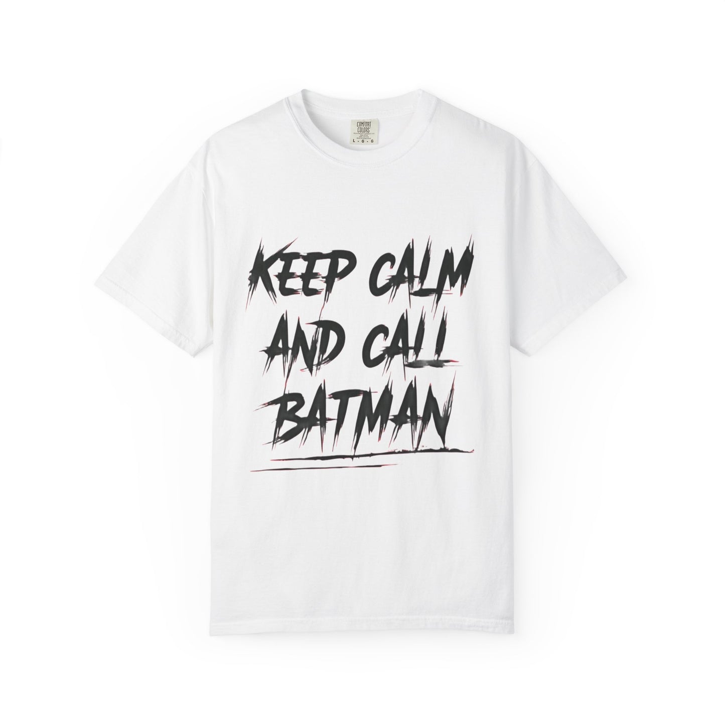 Funny T-shirt - Keep Calm and Call Batman - For Superhero Fans