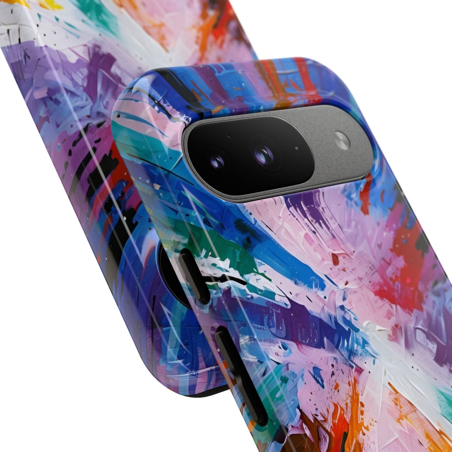 Vibrant Tough Phone Case - Abstract Color Explosion Design
