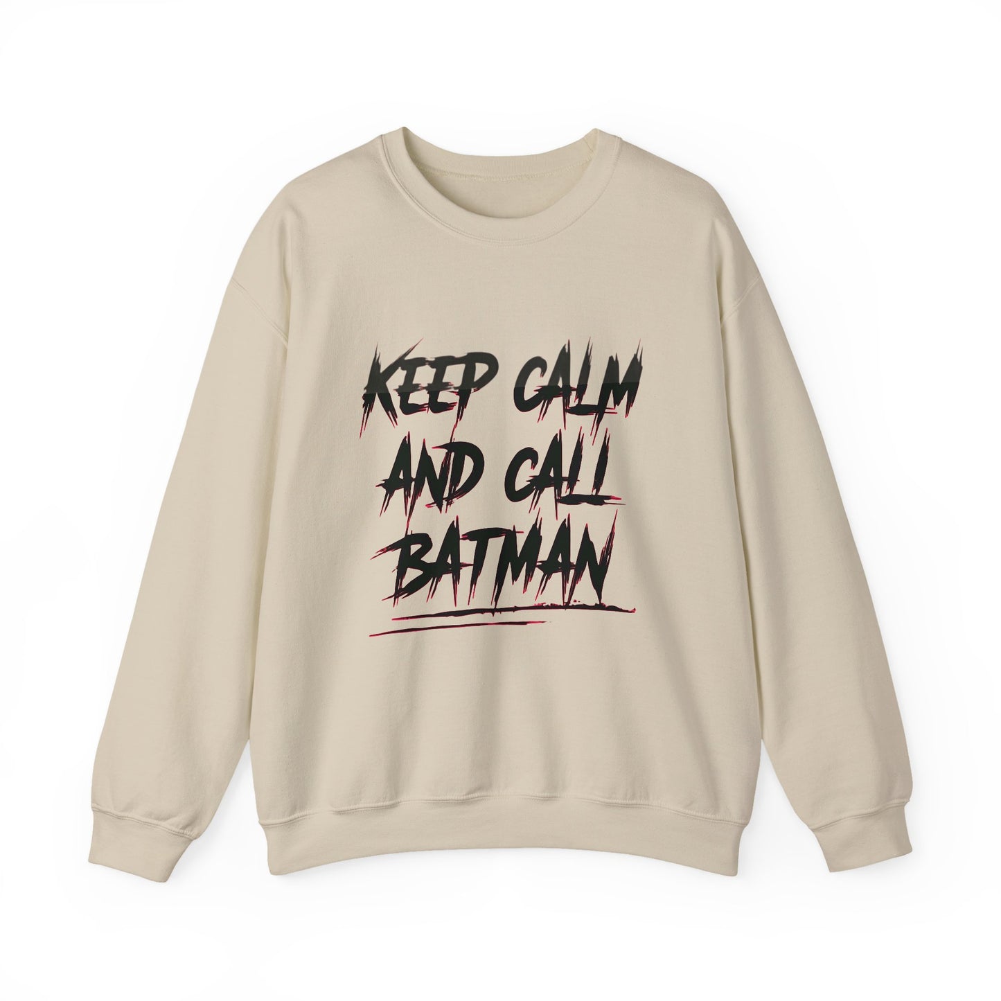 Funny Sweatshirt - Keep Calm and Call Batman - Unisex Heavy Blend Crewneck