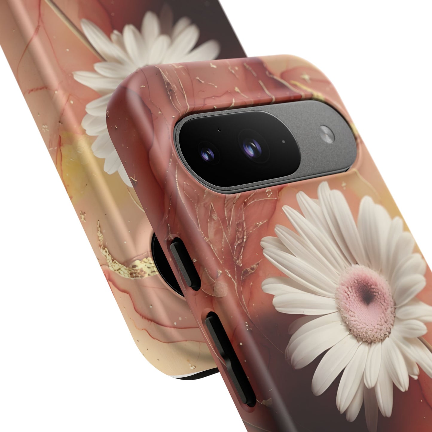 Floral Tough Phone Case - Elegant Gerbera Daisy Design