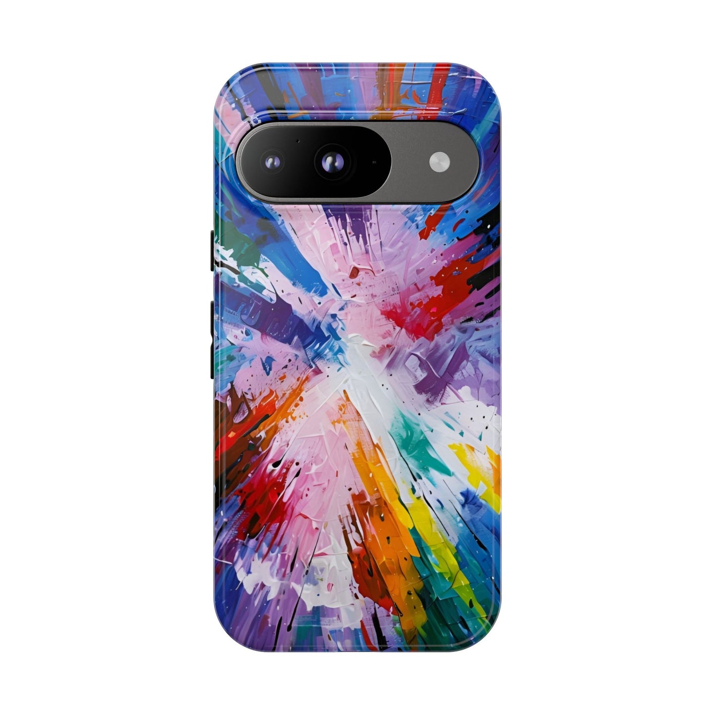 Vibrant Tough Phone Case - Abstract Color Explosion Design