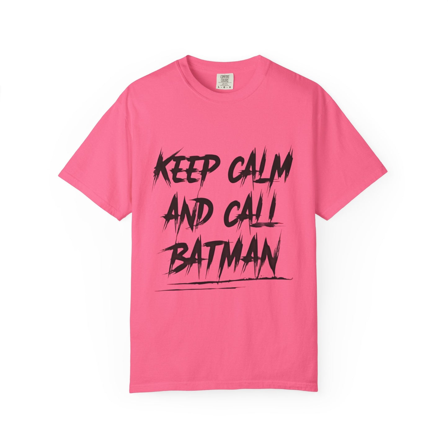 Funny T-shirt - Keep Calm and Call Batman - For Superhero Fans