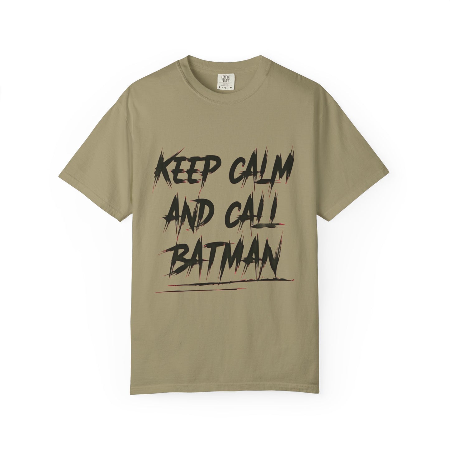 Funny T-shirt - Keep Calm and Call Batman - For Superhero Fans