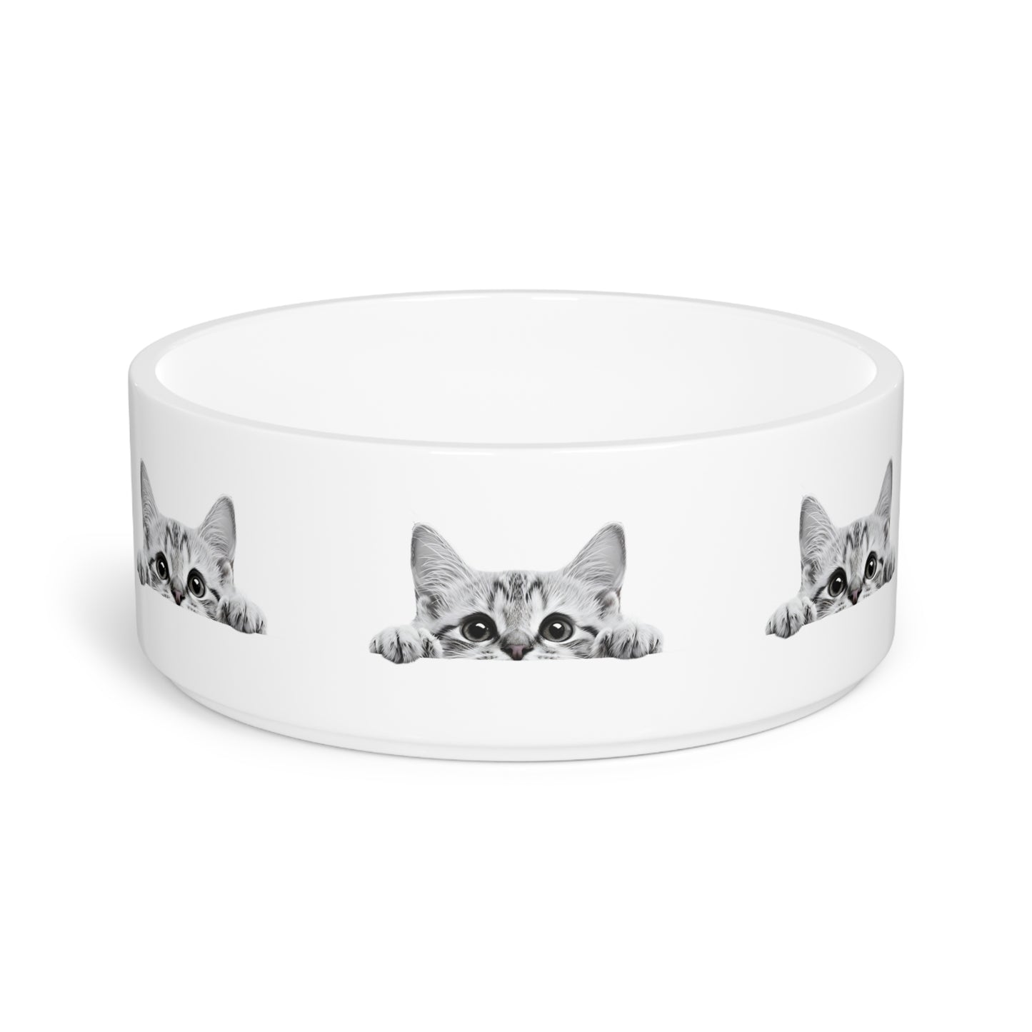 Cute Cat Ceramic Pet Bowl - Purrfect Dish for Feline Friends