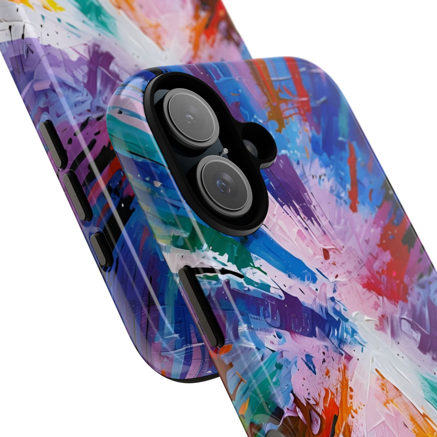 Vibrant Tough Phone Case - Abstract Color Explosion Design