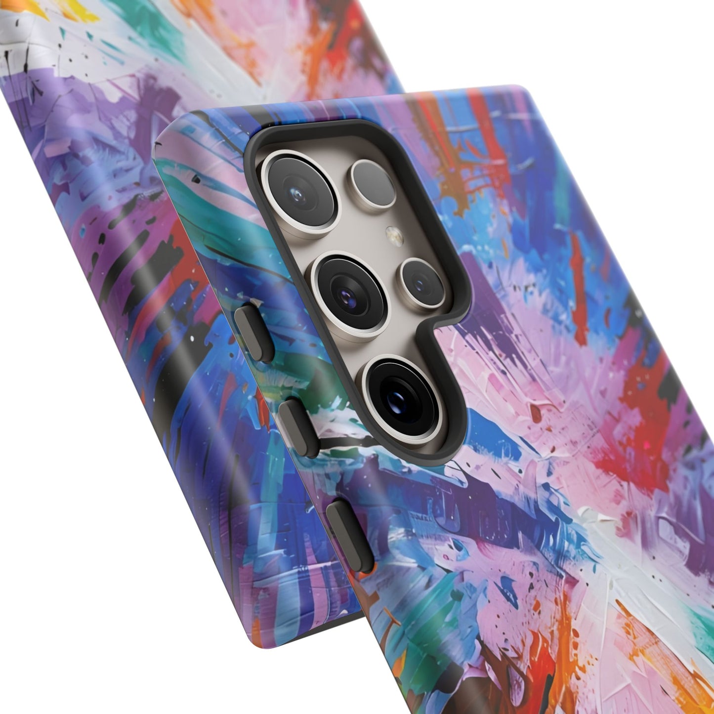 Vibrant Tough Phone Case - Abstract Color Explosion Design