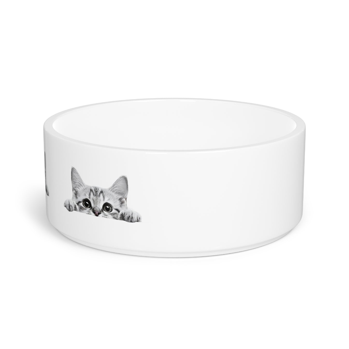 Cute Cat Ceramic Pet Bowl - Purrfect Dish for Feline Friends