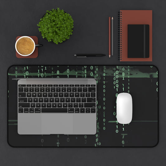 Matrix-Themed Desk Mat - Artistic Desk Accessory for Home Office