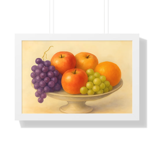 Fruits Framed Horizontal Poster - Dining Room Wall Art