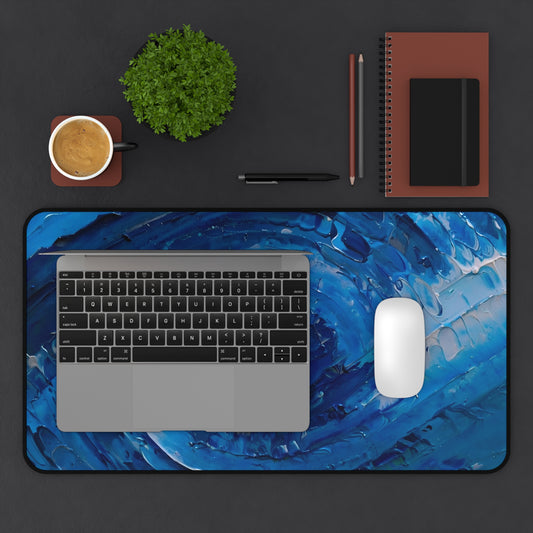 Ocean Waves Desk Mat - Artistic Desk Accessory for Home Office