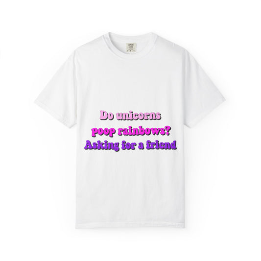Funny Unicorn T-Shirt - Do Unicorns Poop Rainbows?